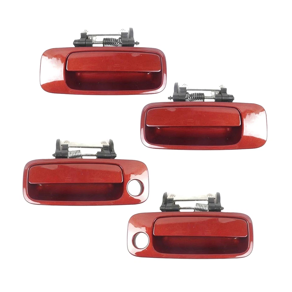 Outside Door Handle Set of 4PCS For 00 01-04 Toyota Avalon 3N6 Vintage Red Pearl - Image 2 of 4
