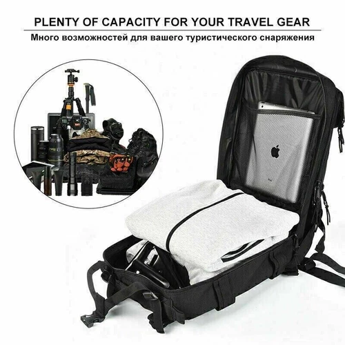 30L Outdoor Military Molle Tactical Hiking Camping Waterproof Rucksack Backpack - Picture 5 of 11