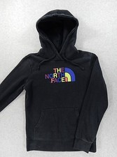 The North Face HALF DOME Rainbow Hoodie Sweatshirt Women's Small Black