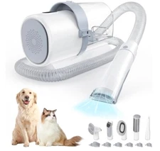 Dog & Cat 11000Pa Pet Grooming Kit & Vacuum 2.5L Large Capacity + 4 Clipper Tool