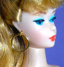 Dreamz LARGE HOOPS GOLD Hoop MOD Earrings Jewelry for 11.5" Fashion dolls