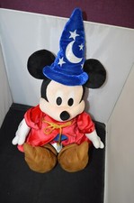 Large Fantasia Sorcerer Mickey Mouse Plush 22" Disney Store J8