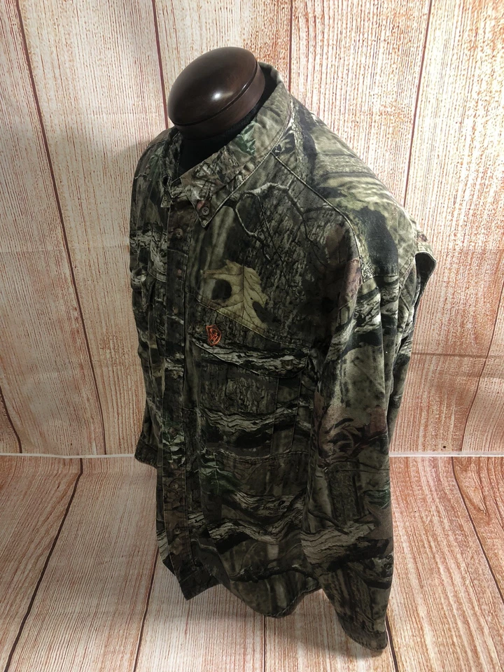Men’s GAME WINNER REALTREE CAMO LS BF 2 XL Cotton Shirt - Image 4 of 4