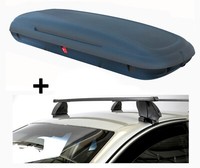 Dachbox VDPCA480L Carbonlook+DachträGer K1M FüR FüR Daihatsu Cuore 5TüRer Ab 07