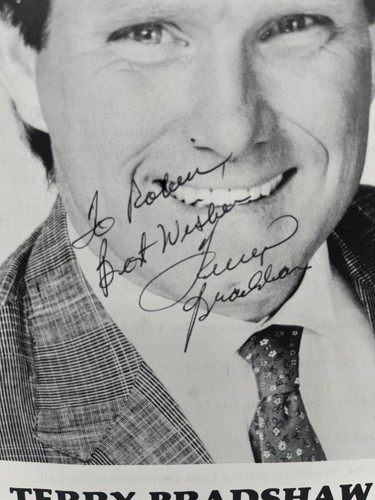 Terry Bradshaw picture/biography with autograph - Picture 3 of 3
