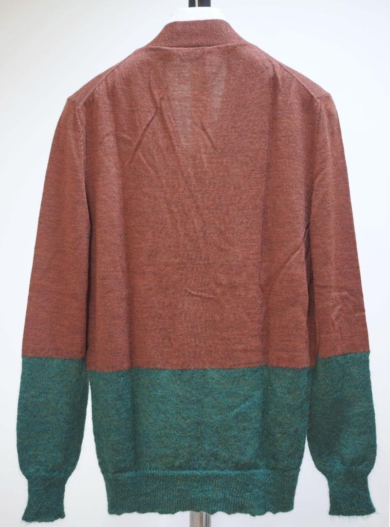 MARC JACOBS モヘアカーディガン Marc Jacobs 13AW Mohair Blend Bicolor Cardigan XS Brown x
