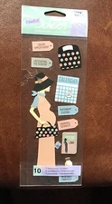 RETIRED JOLEE'S 3D Embellishment Stickers PREGNANCY PREGNANT DUE DATE