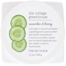 NEW The Cottage Greenhouse Cucumber  Honey Fine Salt Scrub