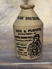 Cox & Purves English Stoneware Salad Dressing Bottle 5.5"  - No Chips or Cracks