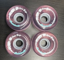 Sure Grip Clear Pink Translucent Boardwalk 65mm Roller-skate Wheels Set of 4