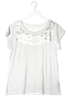 ESPRIT Basic-Shirt Damen Shirt Gr. DE 36 weiß Casual-Look