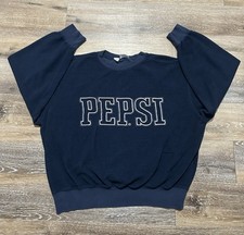 Vintage Pepsi Embroidered Men  s Crewneck Sweatshirt Size XL
