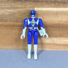 1994 Bandai Mighty Morphin Power Rangers Blue Ranger Thunder Bike 5" Figure