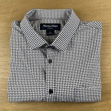 Mizzen  Main AOP Geo Pattern Men  s XL Trim Fit Shirt S/S Button Down Shirt