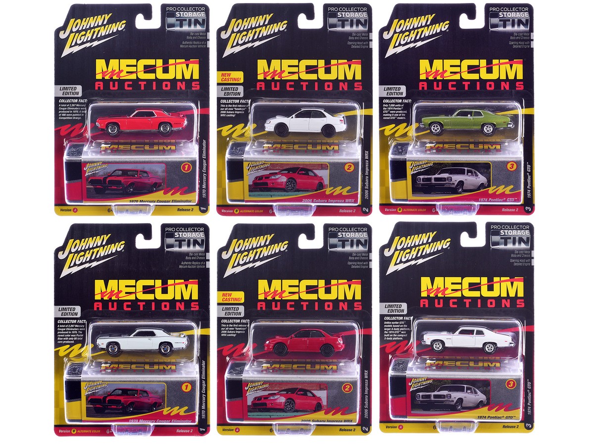 Johnny Lightning Collector's Tin 2024 Set of 6 Cars Release 2