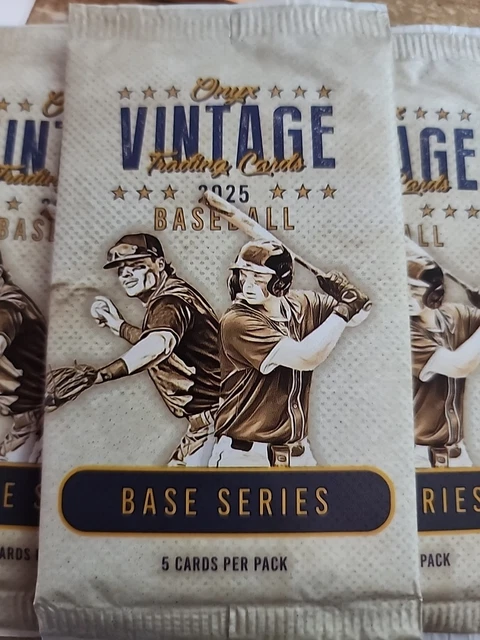 2025 ONYX Vintage Extended Series Baseball Hobby Pack (5 Cards)