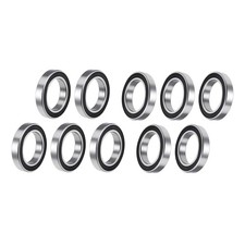 10 PCS 6907-2RS Ball Bearing 35x55x10mm Double Black Rubber Sealed Bearing