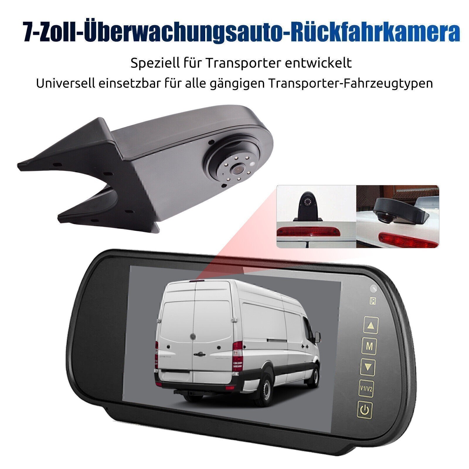 Telecamera posteriore Essgoo per Sprinter e Opel foto 2