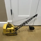 Vintage 1960s Tonka Dragline Dredging Crane Bucket Yellow 6” W x 9” L x 21" H