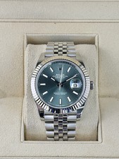 Rolex Datejust 41 Mint Green Index Dial on Jubilee 126334 Complete