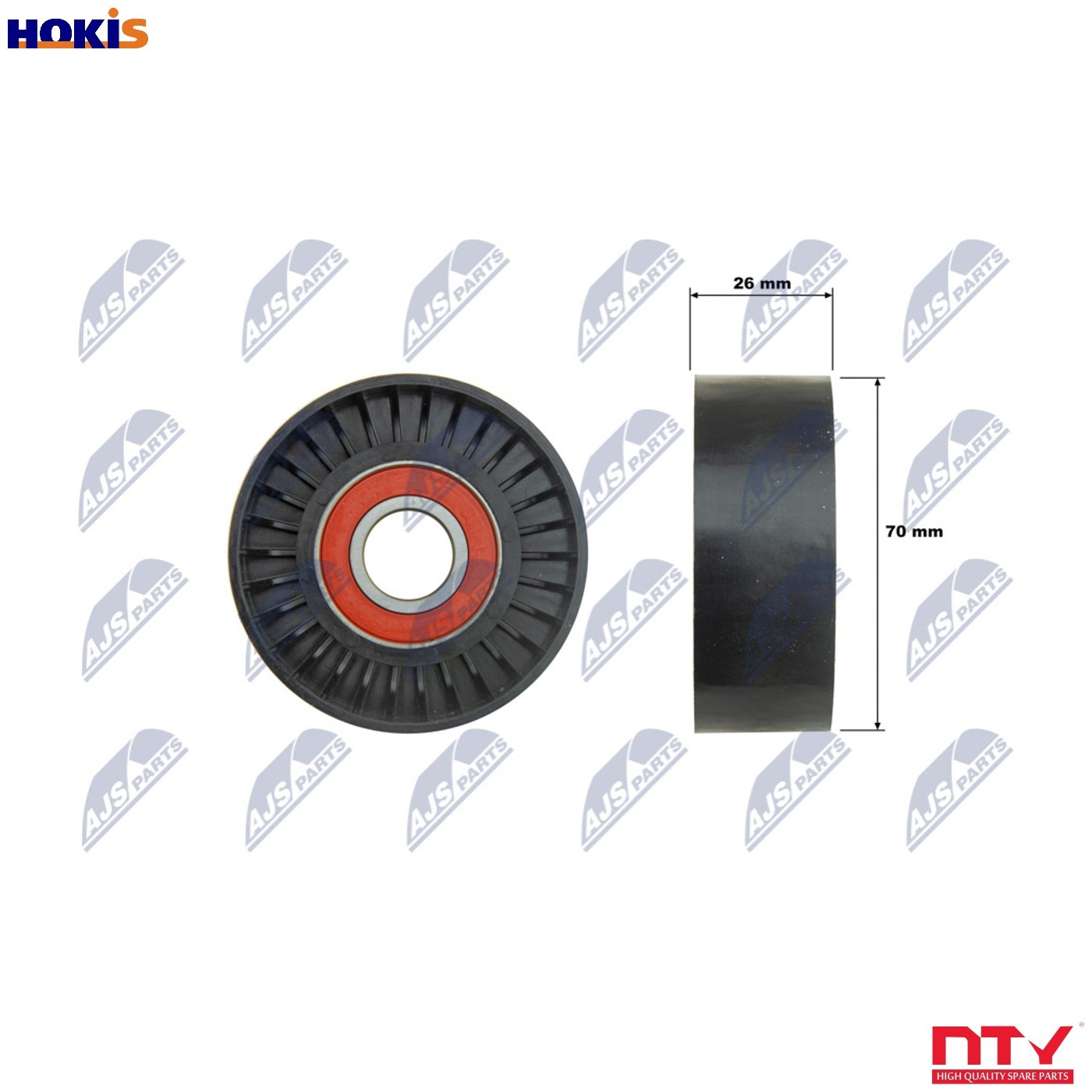 Fits NTY RNK-PL-046 PULLEY IDLER V-BELT - Image 9