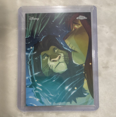 Topps 2026 Disney Chrome Disney Reflections R-2 Simba & Mufasa Insert Card