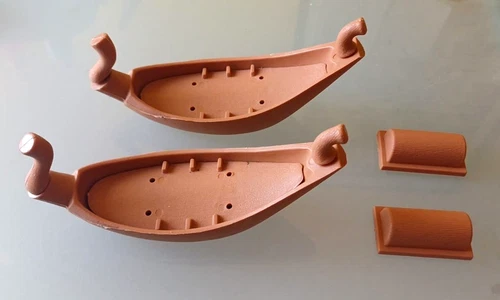 Atlantic Egyptians Lot Boats on the Nile Soldiers 1/72 Vintage Sphynx