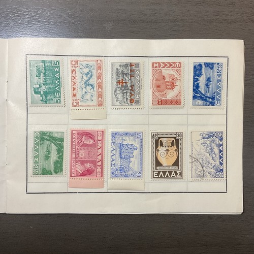 1950s Collection Of 60 Greece Postage Stamps In Booklet Const L. Roussos B32 - Picture 2 of 9