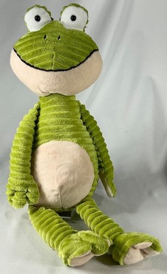 Walgreens Happy Go Fluffy Green Floppy Frog Plush 17'' Stuffed Animal Corduroy