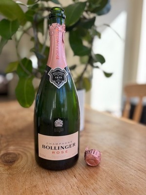 LEER - Bollinger Rose Sektflasche - grün (75cl) - zum Upcycling