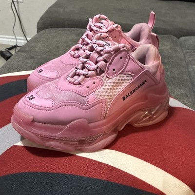 Balenciaga Triple S Pink Lace Up Men