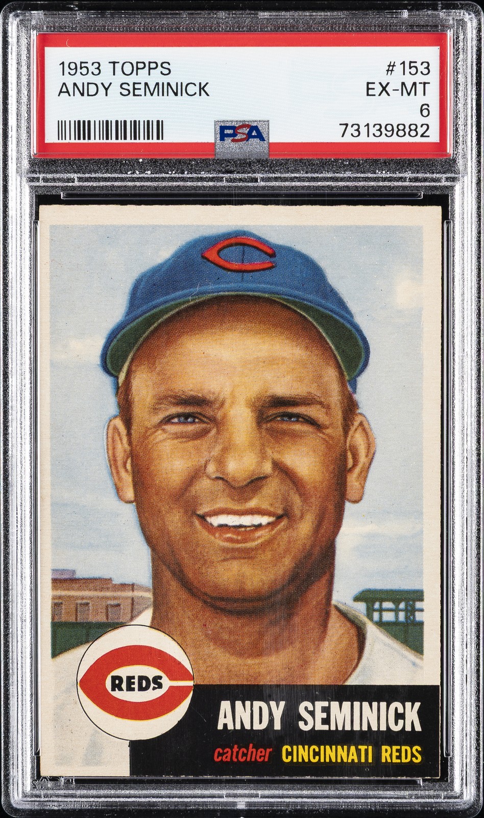 1953 TOPPS #153 ANDY SEMINICK PSA 6