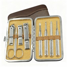 Manicure Set Men Personal Care Tools Accessories Finger Nail Clippers Silver