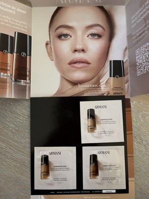 Armani Luminous Silk Foundation Nr. 5.5 Nr. 8.1, Nr. 14 Probe 3ml Sidney Sweeney