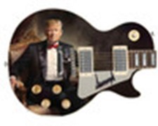 President Donald Trump AutographedCustom Elegant Devonaire Tuxedo Graphics Guita