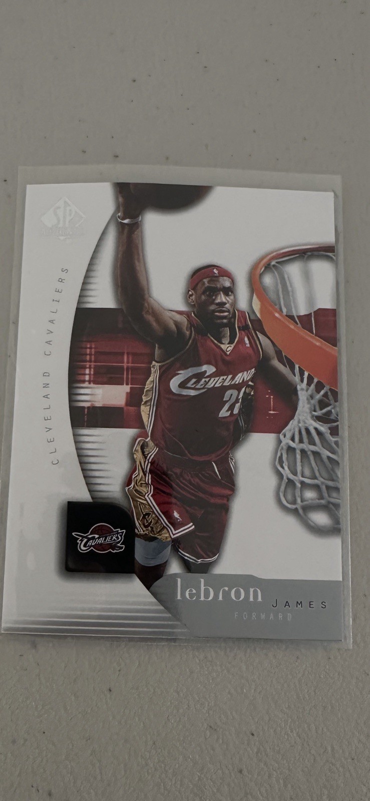 Lebron James 2004-05 Upper Deck SP Authentic Card #14 2nd Year Cavaliers