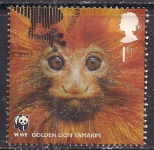 GB 2011 QE2 1st 50th Anniversary WWF Golden Lion Tamarin SG 3171 ex FDC ( T962 )