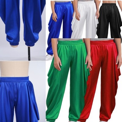 Jungen Mädchen Indische Dhoti Traditionelle Woll Mischung Harem Pants TanzKostüm