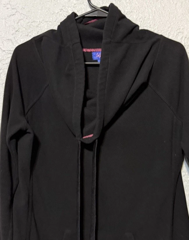 Винтажный женский свитер City Streets черный пуловер с воротником-хомутом размер средний - Изображение 2 из 4