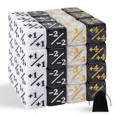 48 Pcs Magic The Gathering Dice Counters MTG Counter Dice Sets for MTG CCG