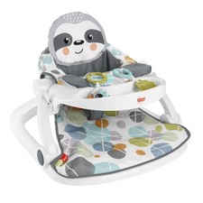 Fisher-Price Sit-Me-Up Floor Seat Portable Baby Chair With Snack Tray Toys Sloth