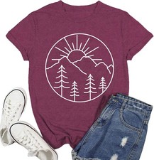 Women’s Outdoor Adventure Hiking T-Shirt - Nature & Camping Tee for Enthusiasts