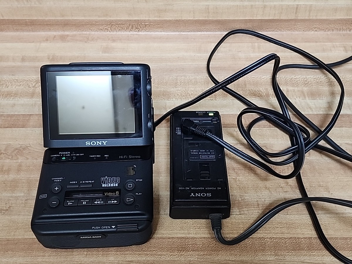 その他 SONY VIDEO WALKMAN GV-500 Sony GV-500 8mm Video Walkman VCR TV Recorder Video Cassette