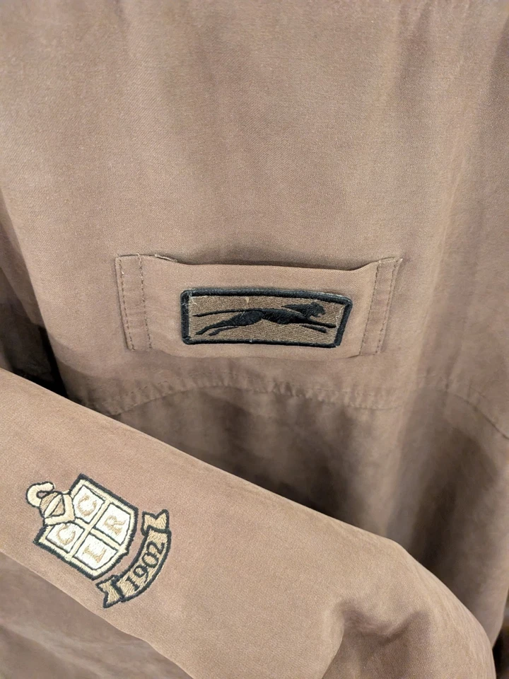 Chaqueta Pullover Vintage Slazenger Marrón Popover Años 90 Estilo Rompevientos Foto 3 de 4