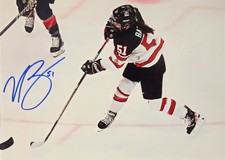 Victoria Bach Hand Signed Autograph Photo  Proof Team Canada Hockey Olympics