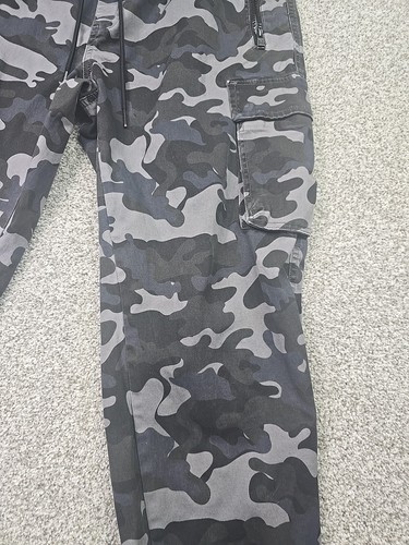 Dogg Supply Pants Mens Large Grey Camouflage Cargo Tapered Casual Outdoors - Picture 4 of 14
