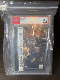 Dragon Force Sega Saturn Game Game Complete In Case PSA 9.2