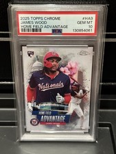 2025 Topps CHROME Home Field Advantage James Wood - SSP MULTICASE HIT - PSA 10