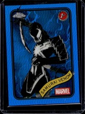 2025 Topps Chrome Marvel Samurai Venom Blue Refractor #/299