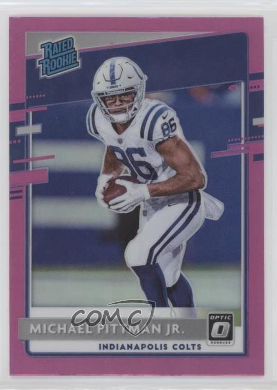 2020 Panini Donruss Optic Rated Rookies Pink Prizm Michael Pittman Jr #172 0o6v